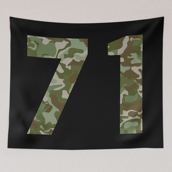 Item preview, Army Camo Number Seventy-one Veteran Lucky Number 71 designed and sold by Urosek.