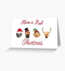 Red Christmas Greeting Card