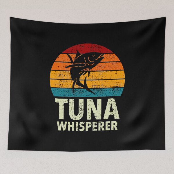 Item preview, Yellowfin Tuna Whisperer Sport Sea Fishing Retro designed and sold by JokeGysen.
