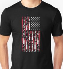 Ne jamais désarmer le T-shirt d'arme à feu de l'Amérique juste pour porter des bras T-shirt des Etats-Unis T-shirt unisexe