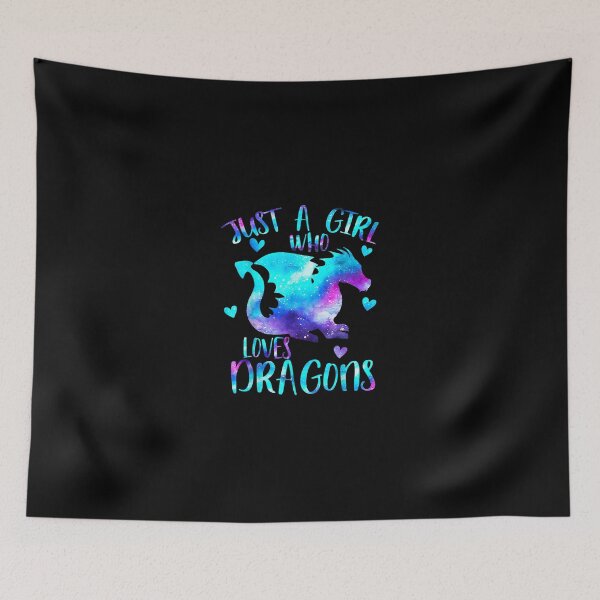 Item preview, Just a Girl Who Loves Dragons Galaxy Space Dragon Cute Girls designed and sold by MivaanshiAhe.