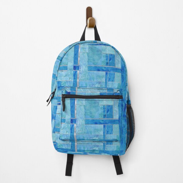 Item preview, Woven Collage Monoprints in Blue designed and sold by Heatherian.