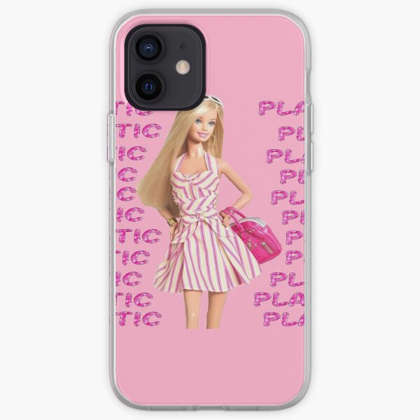 "Plástico" Glitter Pink Pastel Funda blanda para iPhone
