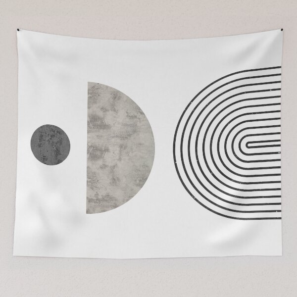 Item preview, Abstract MOD Shapes, Beige And Black designed and sold by D-Spot Shop.
