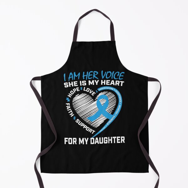 Item preview, I Am Her Voice Heart I Wear Blue Daughter Autism Awareness designed and sold by MuratshiMana.