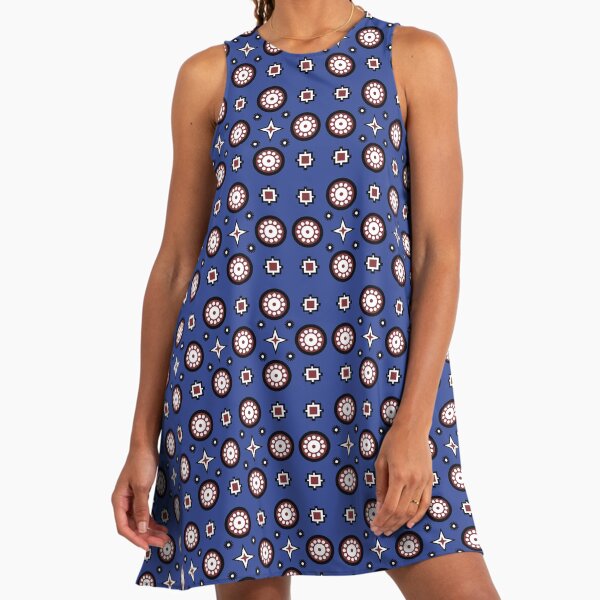 Blue Ajrak Dresses for Sale | Redbubble Blue Ajrak Dresses for Sale | Redbubble