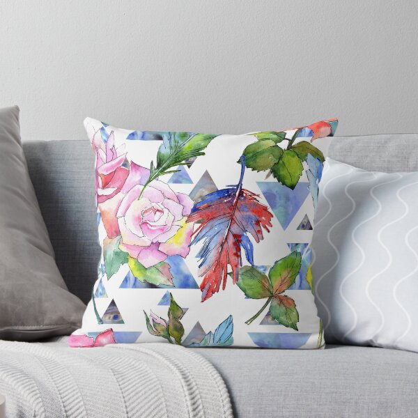 Artikelvorschau, Buntes Feder- und Blumen-Aquarell-Design. Schutzhülle für iPhone und Samsung Galaxy entworfen und verkauft von RoManSmArt.