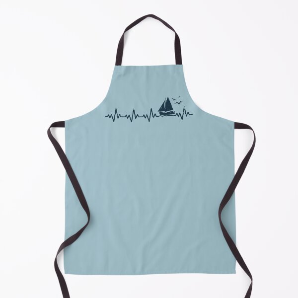 Item preview, Heartbeat Sailing Boat Captain Pulse Funny Sailor Boating Lover Gift designed and sold by alenaz.