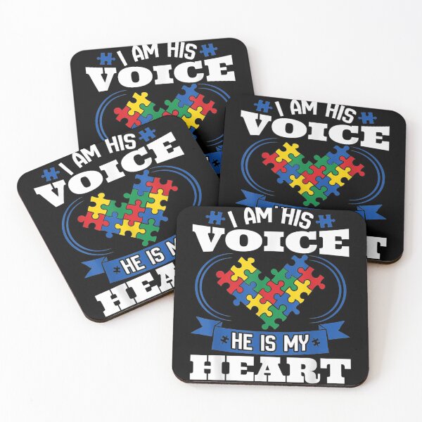 Item preview, I Am His Voice He Is My Heart Autism Awarenesson designed and sold by SemajshiMaah.