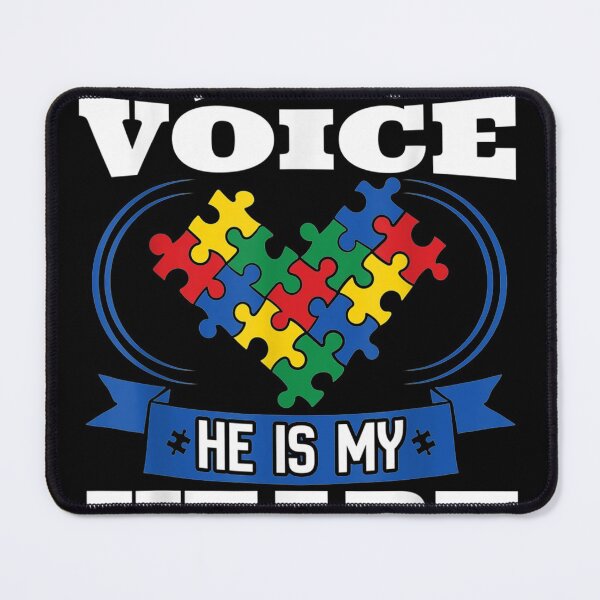 Item preview, I Am His Voice He Is My Heart Autism Awarenesson designed and sold by SemajshiMaah.