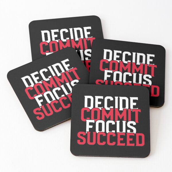 Item preview, Decide Commit Focus Succeed designed and sold by YOYOCollection.
