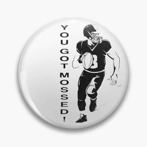 Item preview, You Got Mossed vintage player running with football designed and sold by Sltoh-Design.