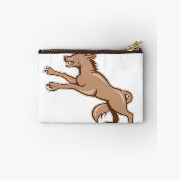 Item preview, Wolf Wild Dog on Hind Legs Cartoon designed and sold by patrimonio.