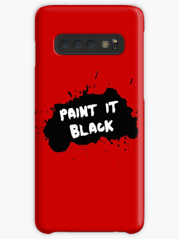 The Rolling Stones Paint It Black Case Skin For Samsung Galaxy By Shirtdesigner Redbubble