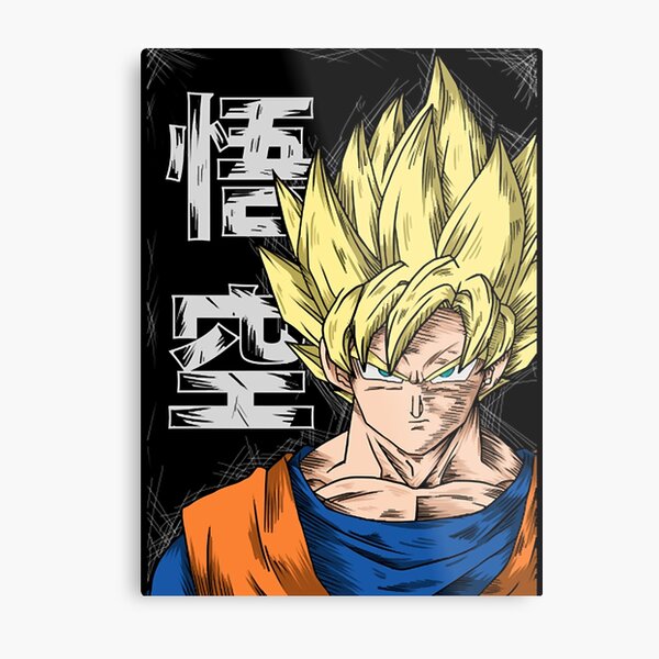 goku super saiyan  Metal Print for Sale by KyonnaMakle