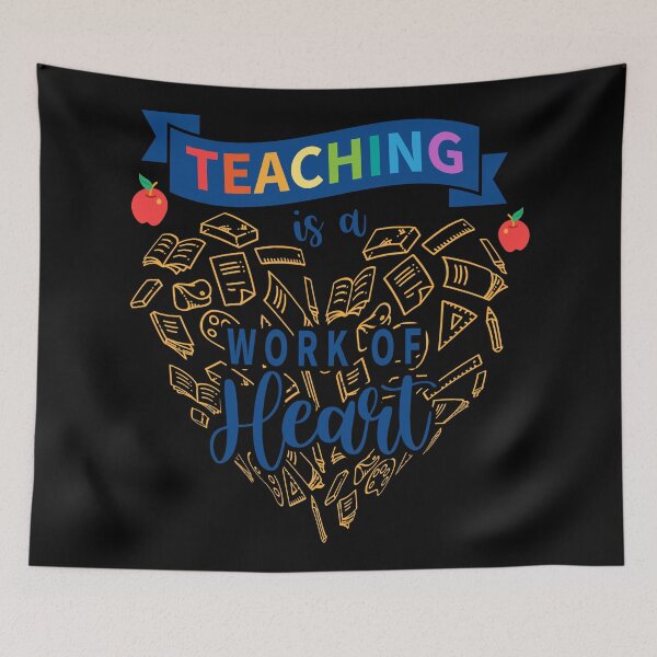 Item preview, Teaching Is A Work Of Heart designed and sold by AuroraApparel.