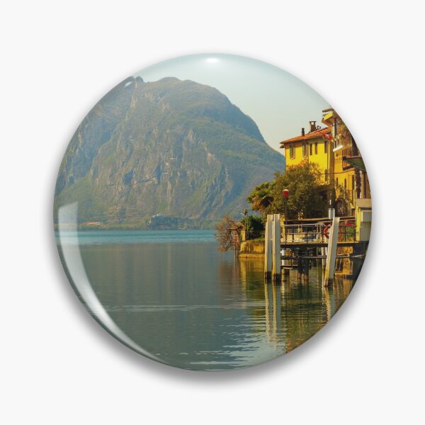 Item preview, Old Village Gandria and Alpine Lake Lugano with Mountain designed and sold by Mats Silvan.