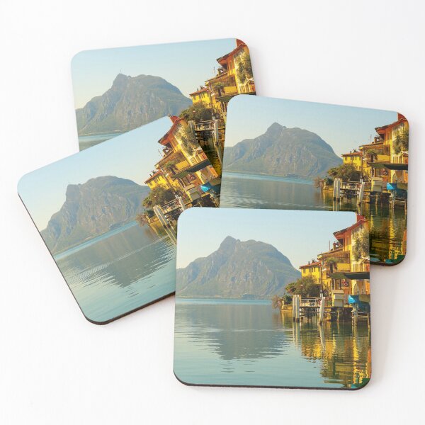 Item preview, Old Village Gandria and Alpine Lake Lugano with Mountain designed and sold by Mats Silvan.