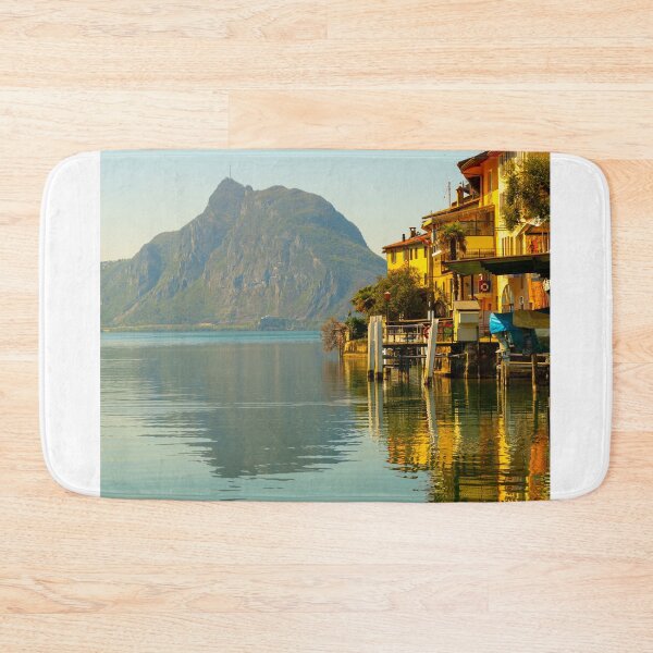 Item preview, Old Village Gandria and Alpine Lake Lugano with Mountain designed and sold by Mats Silvan.
