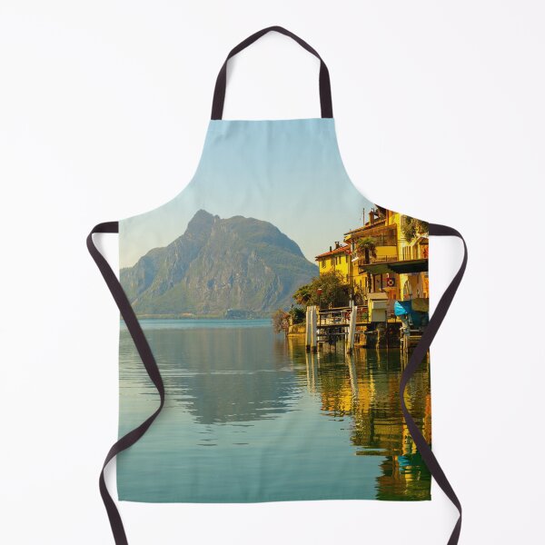 Item preview, Old Village Gandria and Alpine Lake Lugano with Mountain designed and sold by Mats Silvan.