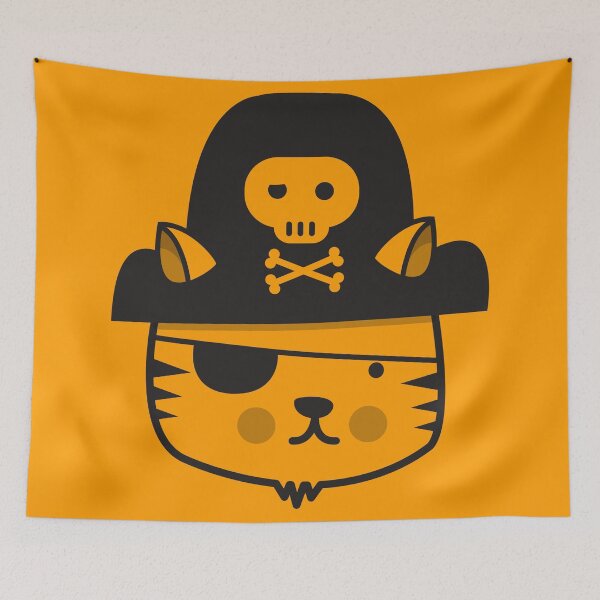 Item preview, Pirate Cat (one colour) designed and sold by jumpy.