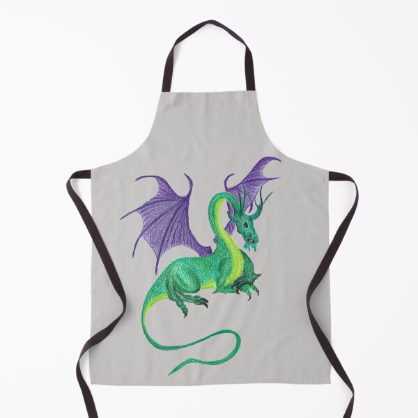 Item preview, Animal, dragon, fantasy, green, purple, drawing, BebiCervin designed and sold by BebiCervin.