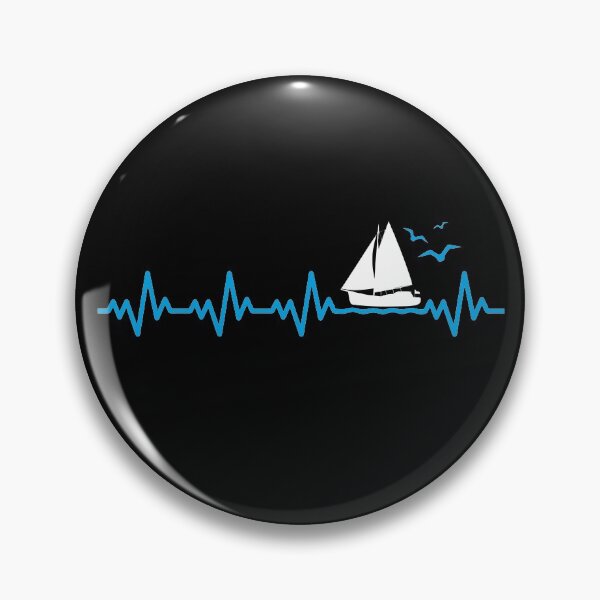 Item preview, Sailing Heartbeat Boat Captain Pulse Sailor Gift designed and sold by alenaz.