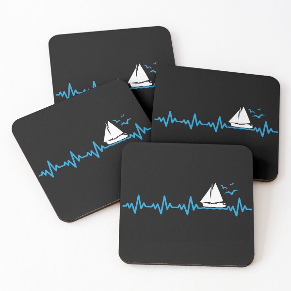 Item preview, Sailing Heartbeat Boat Captain Pulse Sailor Gift designed and sold by alenaz.