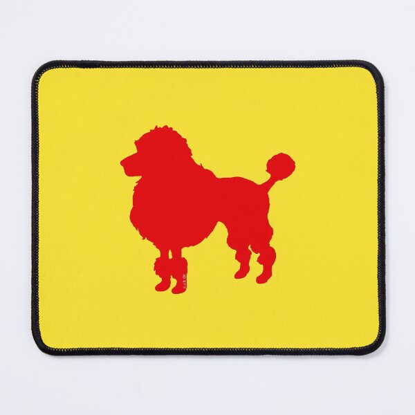 Item preview, Red poodle dog silhouette art designed and sold by CuteCartoon.