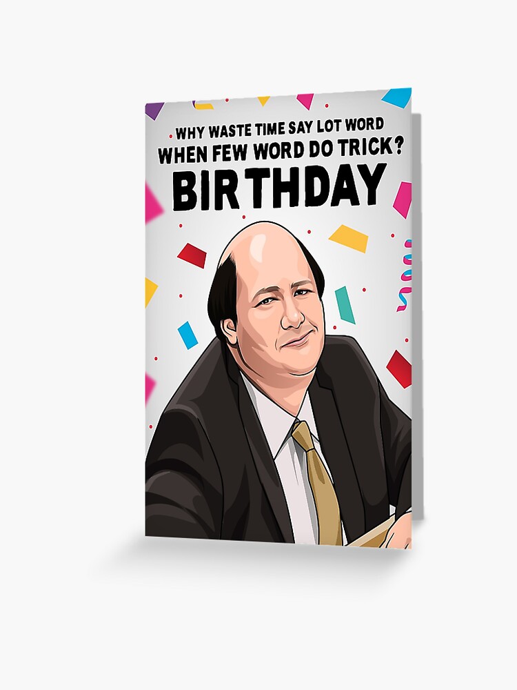 The Office Birthday Card | Kevin Malone Birthday Card