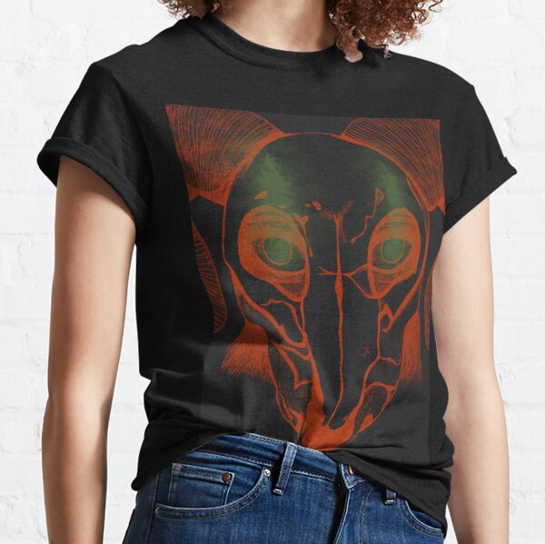 Cow skull mask (red on black) Classic T-Shirt