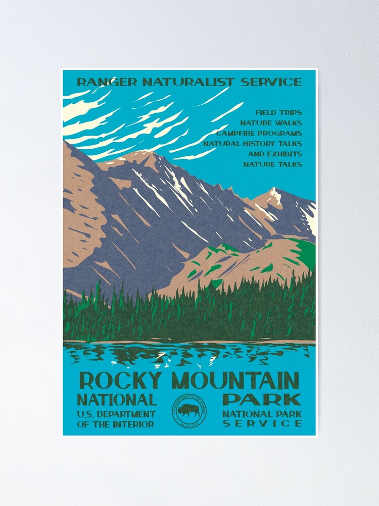 Rocky Mountain National Park Vintage WPA Poster | Poster