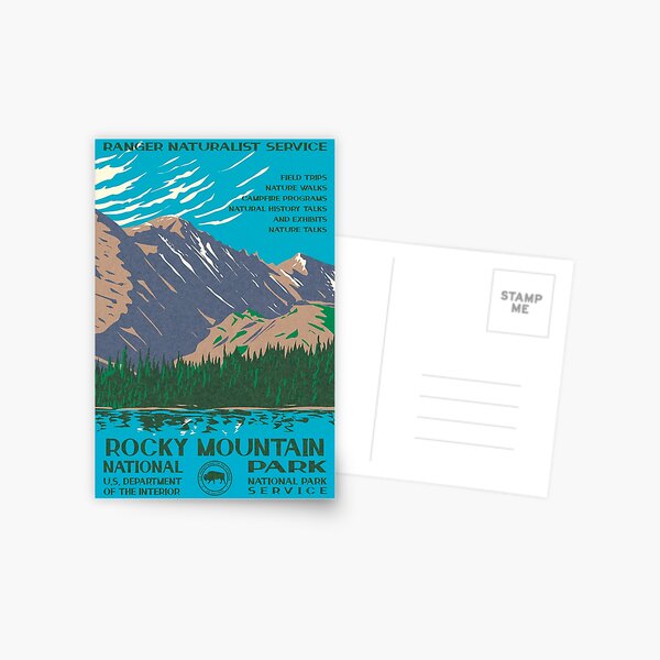 Item preview, Rocky Mountain National Park Vintage WPA Poster designed and sold by JordanHolmes.