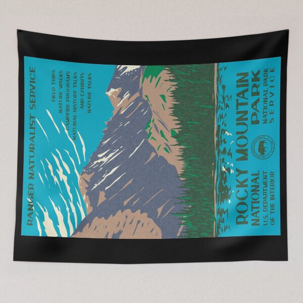 Item preview, Rocky Mountain National Park Vintage WPA Poster designed and sold by JordanHolmes.