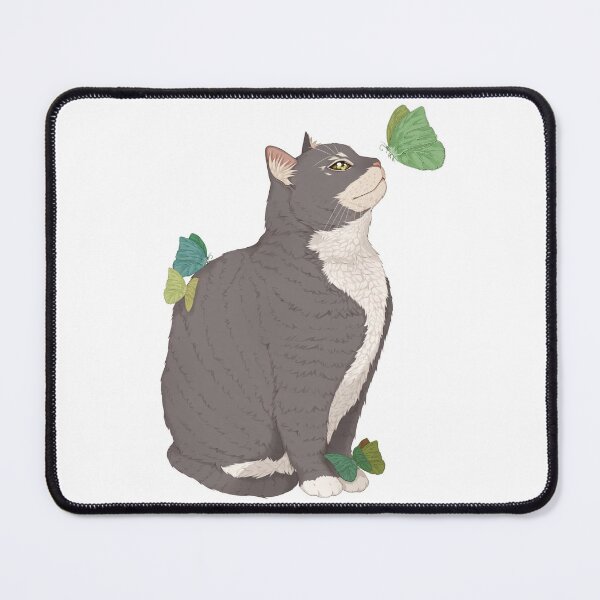 Item preview, Cat and Butterflies Fantasy Art designed and sold by Lena-Bear.