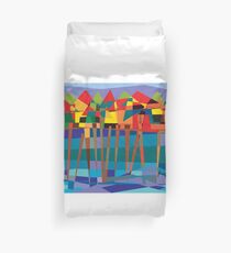 Habitat-Houses on Stilts Duvet Cover