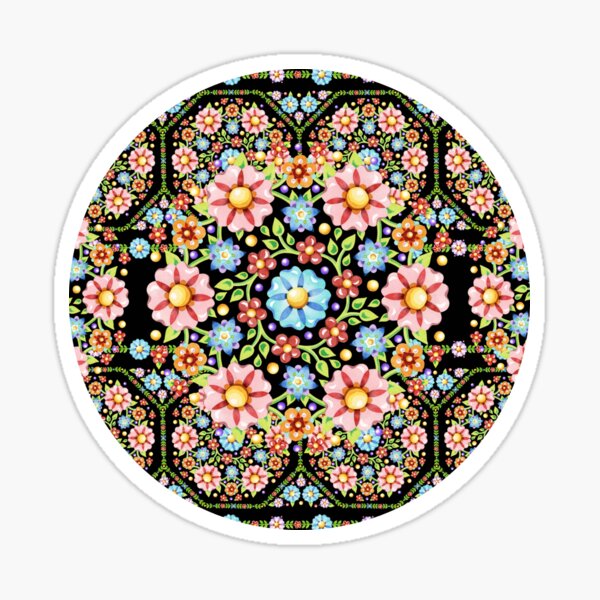 Millefiori Rosette Sticker