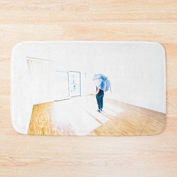 Item preview, Woman with an Umbrella Standing Inside an Empty Room designed and sold by Mats Silvan.