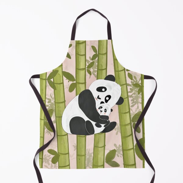 Item preview, Cute Panda Mum and Baby in a Bamboo forest home decor designed and sold by Gkumar-design.