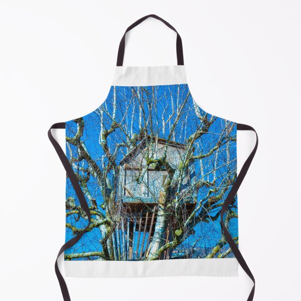 Item preview, Tree House in a Bare Tree with Branch and Blue Clear Sky in a Sunny Day designed and sold by Mats Silvan.
