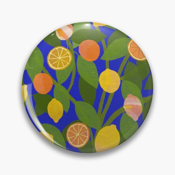 Item preview, Joyful Citrus Tree - Blue Background designed and sold by KizzyW.