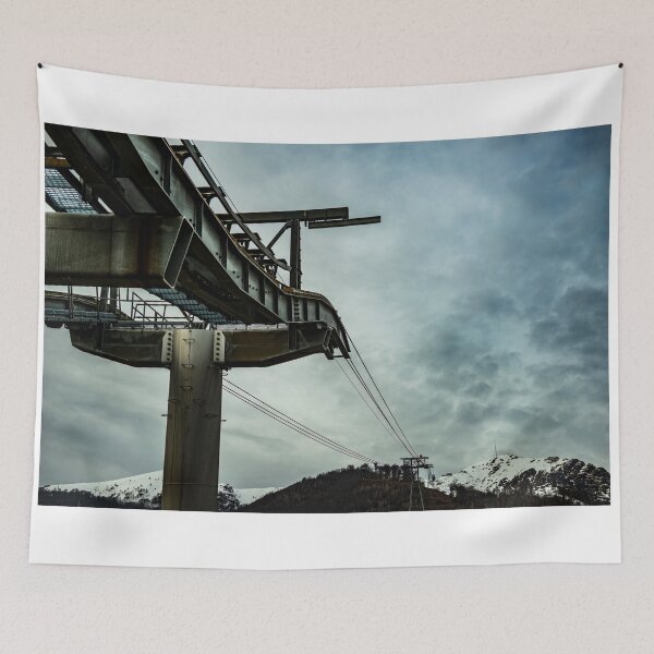 Item preview, Cable Car Built Structure and Snow-capped Mountain designed and sold by Mats Silvan.