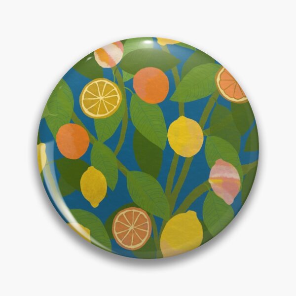 Item preview, Joyful Citrus Tree - Teal Background designed and sold by KizzyW.