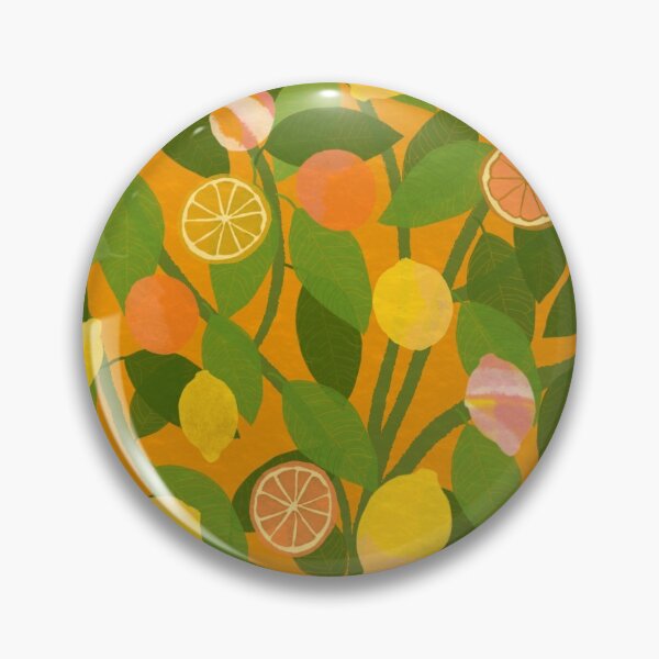 Item preview, Joyful Citrus Tree - Orange Background designed and sold by KizzyW.