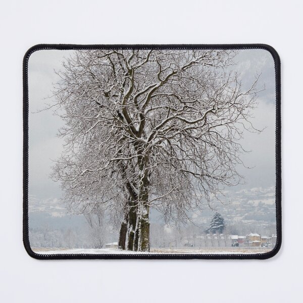 Item preview, Bare Tree on a Winter Road with Mountain in a Snowy Day designed and sold by Mats Silvan.