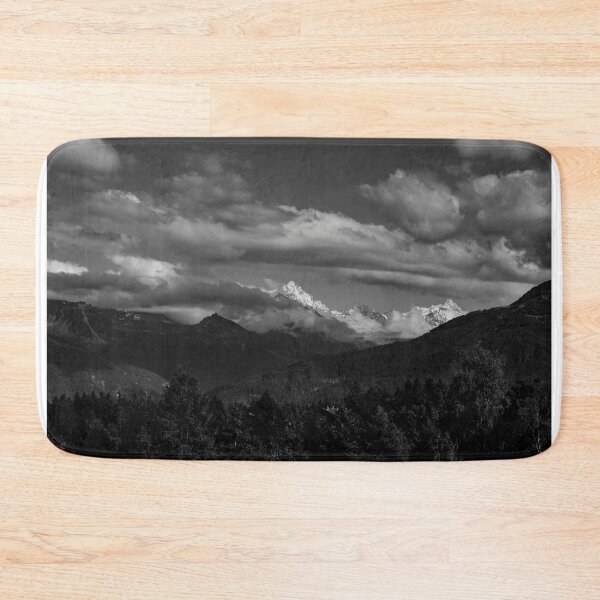 Item preview, Panoramic View over Mountain with Snow and Weisshorn with 4505 Meters High and Rothorn with 4228 Meters High and Cloudscape designed and sold by Mats Silvan.
