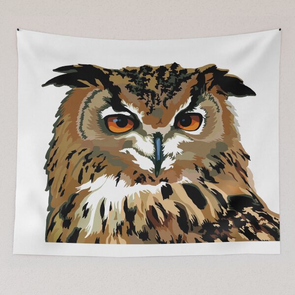 Item preview, Eurasian eagle owl designed and sold by Scat the cat.
