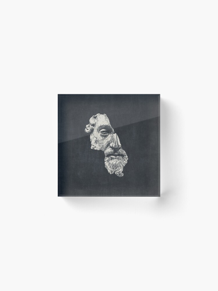 Thumbnail 2 of 5, Acrylic Block, MARCUS AURELIUS ANTONINUS AUGUSTUS / Ink - Dark designed and sold by danielcoulmann.