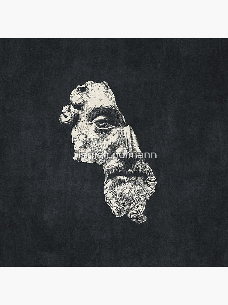 Thumbnail 5 of 5, Acrylic Block, MARCUS AURELIUS ANTONINUS AUGUSTUS / Ink - Dark designed and sold by danielcoulmann.