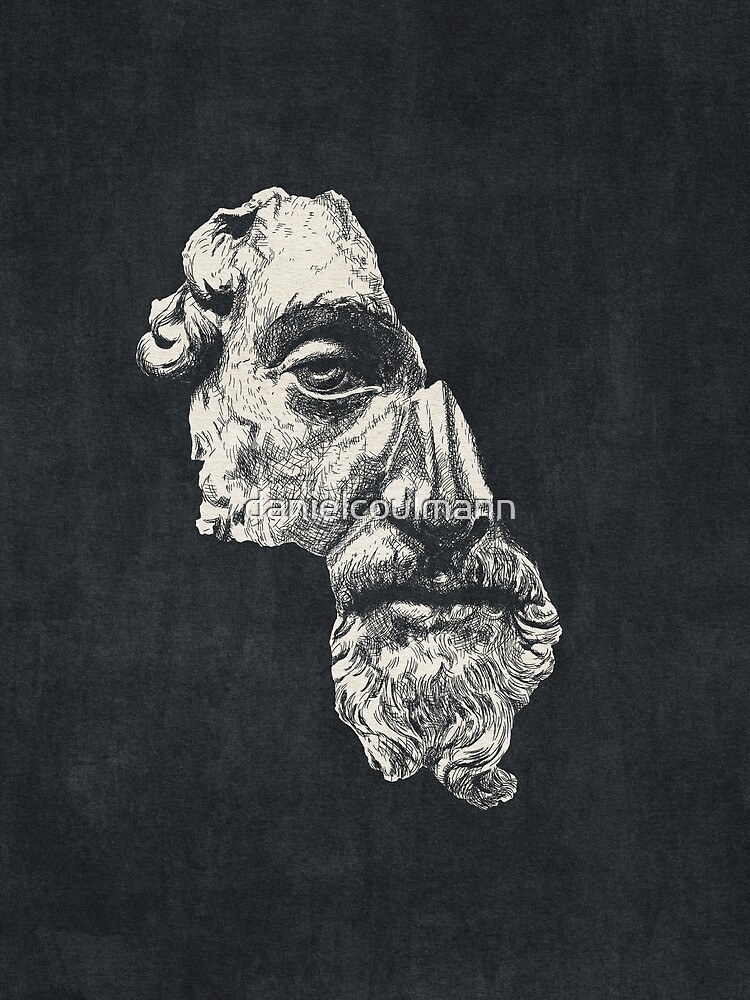 MARCUS AURELIUS ANTONINUS AUGUSTUS / Ink - Dark Poster